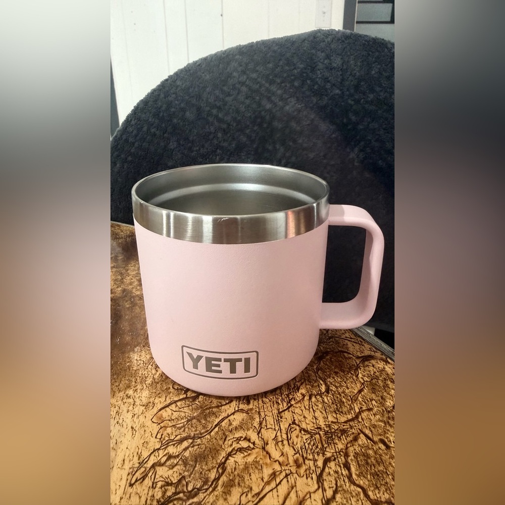 Yeti Rambler 14oz Cherry Blossom Stainless Steel Travel Mug Cup Only No Lid